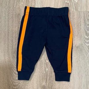 Navy Joggers with White Stripes